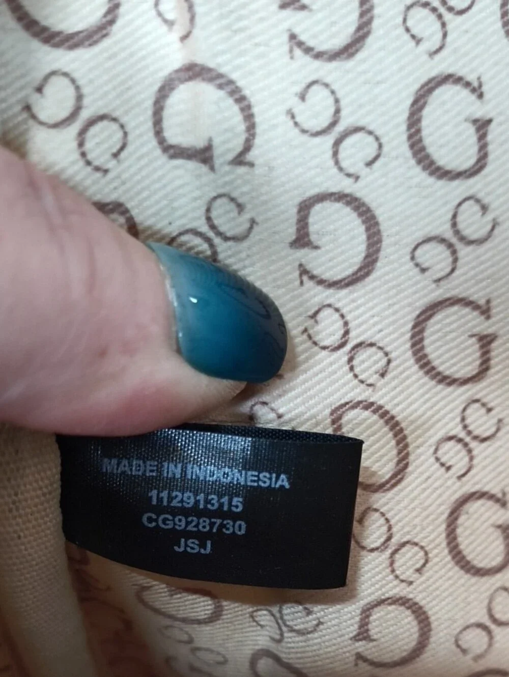 Guess backpack Black /Tan iconic monogram logo pattern